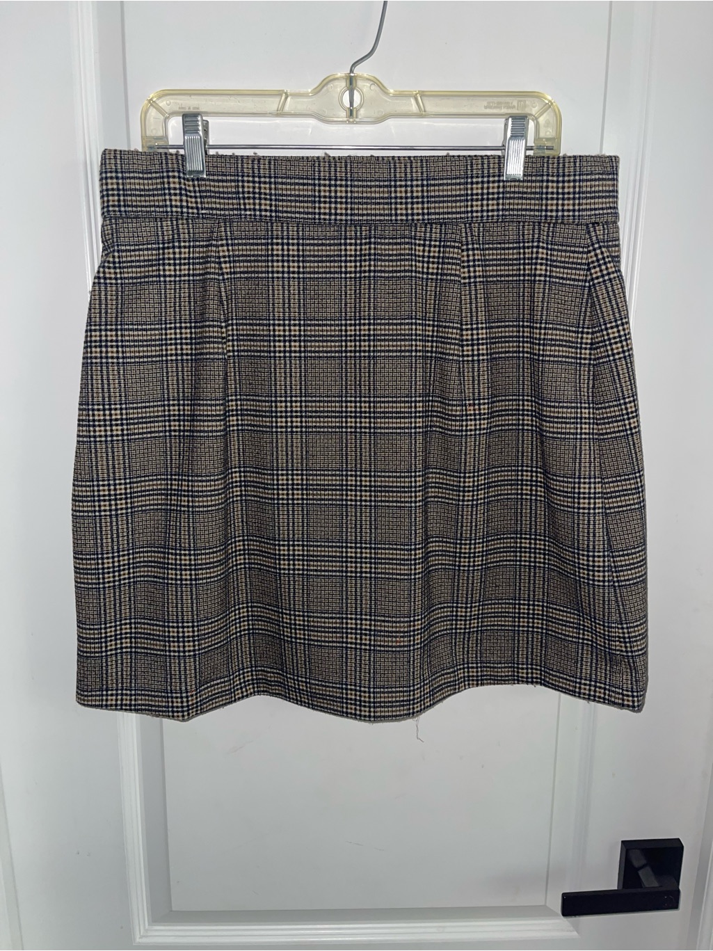 Anthropologie Maison D’amlie Plaid Mini Skirt Size 12 Preppy Stretch Y2k